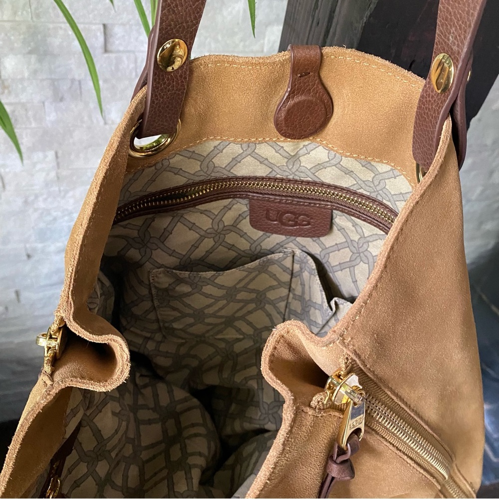 UGG Chestnut Suede “Sheldon” Tote Bag - Picture 7 of 14